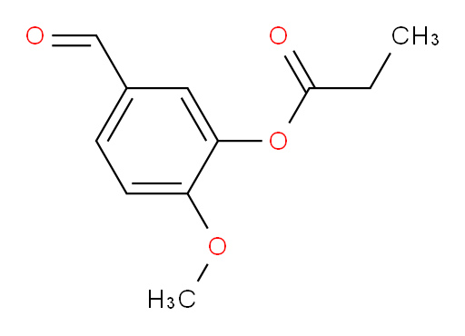 5-formyl-2-methoxyphenyl propionate