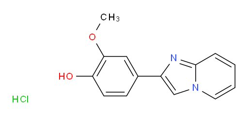 4-(imidazo[1,2-a]pyridin-2-yl)-2-methoxyphenol hydrochloride