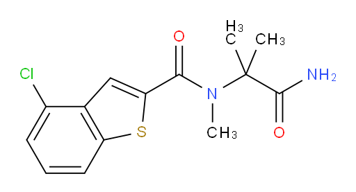 N-(1-amino-2-methyl-1-oxopropan-2-yl)-4-chloro-N-methylbenzo[b]thiophene-2-carboxamide