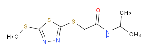 N-isopropyl-2-((5-(methylthio)-1,3,4-thiadiazol-2-yl)thio)acetamide