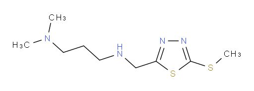 N1,N1-dimethyl-N3-((5-(methylthio)-1,3,4-thiadiazol-2-yl)methyl)propane-1,3-diamine