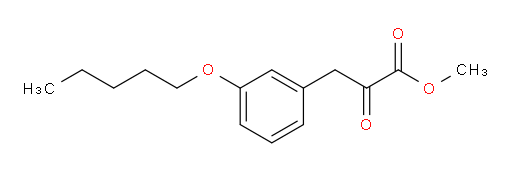 methyl 2-oxo-3-(3-(pentyloxy)phenyl)propanoate