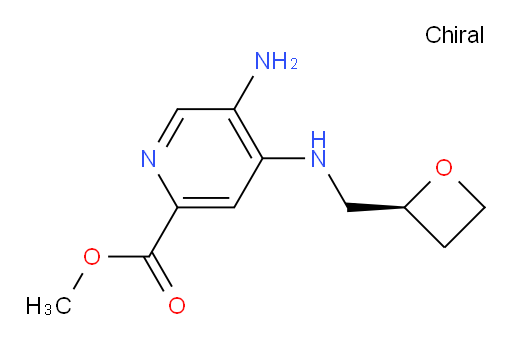 (S)-methyl 5-amino-4-((oxetan-2-ylmethyl)amino)picolinate