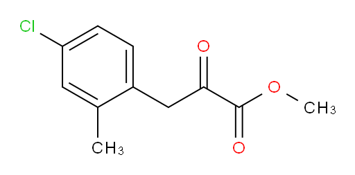 methyl 3-(4-chloro-2-methylphenyl)-2-oxopropanoate