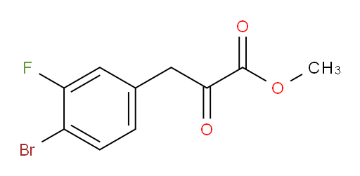 methyl 3-(4-bromo-3-fluorophenyl)-2-oxopropanoate