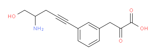 3-(3-(4-amino-5-hydroxypent-1-yn-1-yl)phenyl)-2-oxopropanoic acid