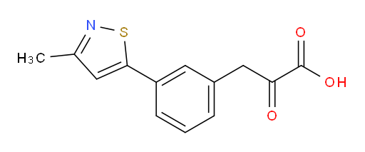 3-(3-(3-methylisothiazol-5-yl)phenyl)-2-oxopropanoic acid