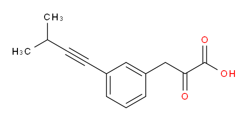 3-(3-(3-methylbut-1-yn-1-yl)phenyl)-2-oxopropanoic acid