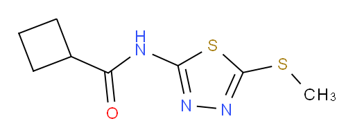 N-(5-(methylthio)-1,3,4-thiadiazol-2-yl)cyclobutanecarboxamide