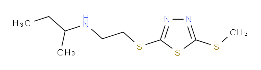 N-(2-((5-(methylthio)-1,3,4-thiadiazol-2-yl)thio)ethyl)butan-2-amine