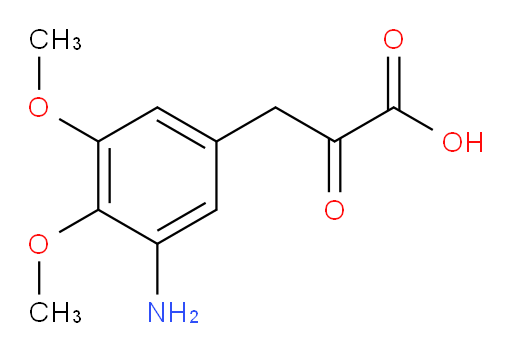 3-(3-amino-4,5-dimethoxyphenyl)-2-oxopropanoic acid