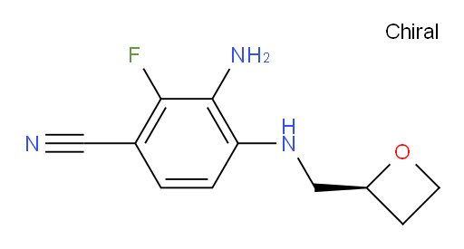 (S)-3-amino-2-fluoro-4-((oxetan-2-ylmethyl)amino)benzonitrile