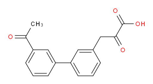 3-(3'-acetyl-[1,1'-biphenyl]-3-yl)-2-oxopropanoic acid
