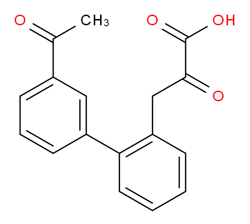3-(3'-acetyl-[1,1'-biphenyl]-2-yl)-2-oxopropanoic acid
