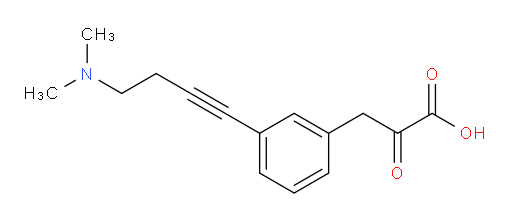 3-(3-(4-(dimethylamino)but-1-yn-1-yl)phenyl)-2-oxopropanoic acid