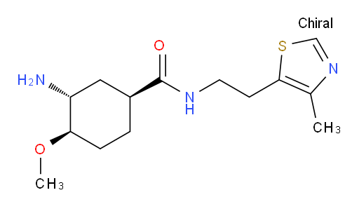 (1S,3R,4R)-3-amino-4-methoxy-N-(2-(4-methylthiazol-5-yl)ethyl)cyclohexanecarboxamide