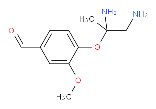 4-((1,2-diaminopropan-2-yl)oxy)-3-methoxybenzaldehyde