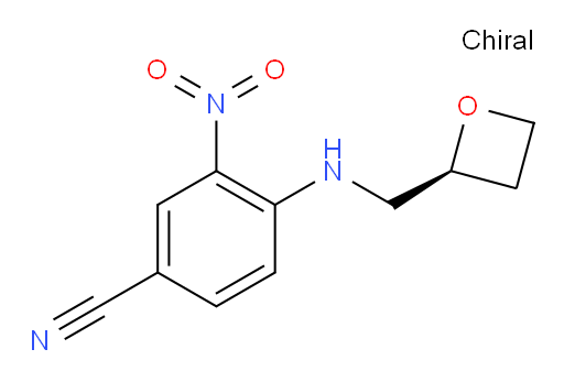 (S)-3-nitro-4-((oxetan-2-ylmethyl)amino)benzonitrile