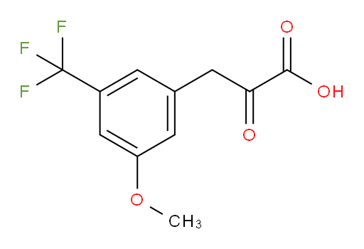 3-(3-methoxy-5-(trifluoromethyl)phenyl)-2-oxopropanoic acid