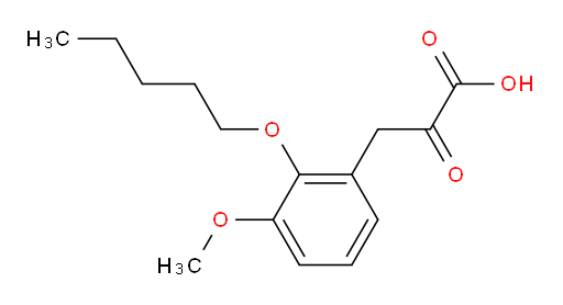 3-(3-methoxy-2-(pentyloxy)phenyl)-2-oxopropanoic acid