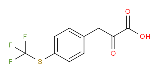 2-oxo-3-(4-((trifluoromethyl)thio)phenyl)propanoic acid