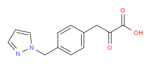 3-(4-((1H-pyrazol-1-yl)methyl)phenyl)-2-oxopropanoic acid