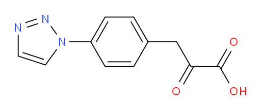 3-(4-(1H-1,2,3-triazol-1-yl)phenyl)-2-oxopropanoic acid