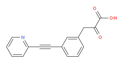 2-oxo-3-(3-(pyridin-2-ylethynyl)phenyl)propanoic acid