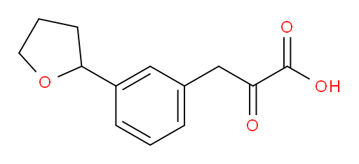 2-oxo-3-(3-(tetrahydrofuran-2-yl)phenyl)propanoic acid