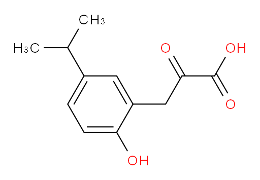 3-(2-hydroxy-5-isopropylphenyl)-2-oxopropanoic acid