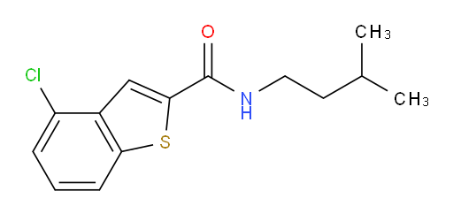 4-chloro-N-isopentylbenzo[b]thiophene-2-carboxamide
