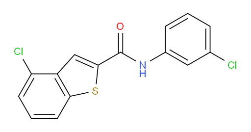 4-chloro-N-(3-chlorophenyl)benzo[b]thiophene-2-carboxamide