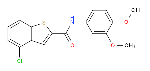 4-chloro-N-(3,4-dimethoxyphenyl)benzo[b]thiophene-2-carboxamide