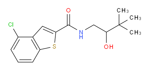 4-chloro-N-(2-hydroxy-3,3-dimethylbutyl)benzo[b]thiophene-2-carboxamide