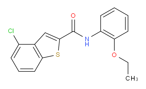 4-chloro-N-(2-ethoxyphenyl)benzo[b]thiophene-2-carboxamide