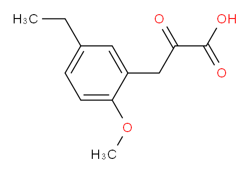 3-(5-ethyl-2-methoxyphenyl)-2-oxopropanoic acid