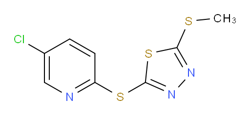 2-((5-chloropyridin-2-yl)thio)-5-(methylthio)-1,3,4-thiadiazole