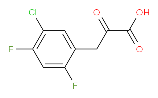 3-(5-chloro-2,4-difluorophenyl)-2-oxopropanoic acid