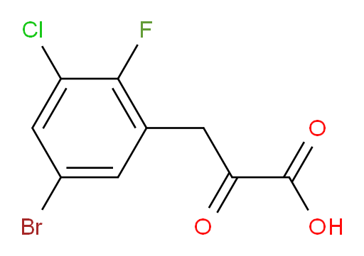 3-(5-bromo-3-chloro-2-fluorophenyl)-2-oxopropanoic acid