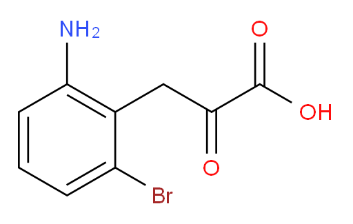 3-(2-amino-6-bromophenyl)-2-oxopropanoic acid