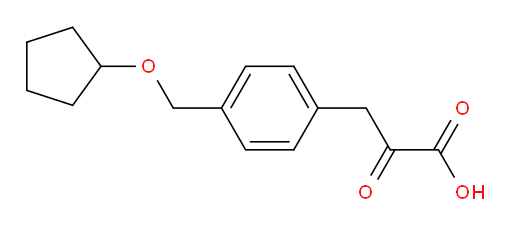 3-(4-((cyclopentyloxy)methyl)phenyl)-2-oxopropanoic acid