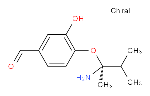 (S)-4-((2-amino-3-methylbutan-2-yl)oxy)-3-hydroxybenzaldehyde