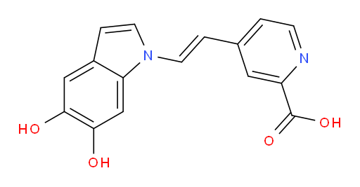 (E)-4-(2-(5,6-dihydroxy-1H-indol-1-yl)vinyl)picolinic acid