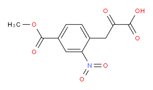 3-(4-(methoxycarbonyl)-2-nitrophenyl)-2-oxopropanoic acid