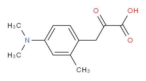 3-(4-(dimethylamino)-2-methylphenyl)-2-oxopropanoic acid