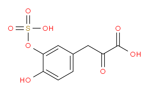 3-(4-hydroxy-3-(sulfooxy)phenyl)-2-oxopropanoic acid