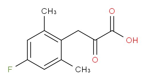 3-(4-fluoro-2,6-dimethylphenyl)-2-oxopropanoic acid