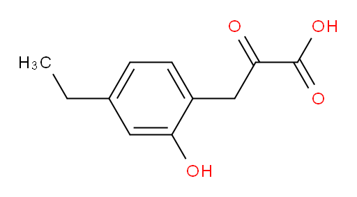 3-(4-ethyl-2-hydroxyphenyl)-2-oxopropanoic acid