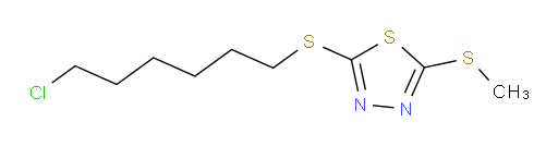 2-((6-chlorohexyl)thio)-5-(methylthio)-1,3,4-thiadiazole