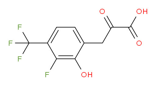 3-(3-fluoro-2-hydroxy-4-(trifluoromethyl)phenyl)-2-oxopropanoic acid
